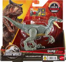 Jurassic World Artikulerad Raptor Dinosaurie - Leksak för +4 år