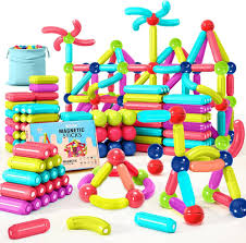 AQXONG 88 Magnetiska Byggklossar - 3D Konstruktionsset