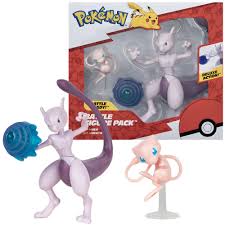 Pokémon Figurer 2-Pack: Mew & Mewtwo