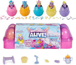 Hatchimals Alive Äggkartong Lekset med 5 Minifigurer